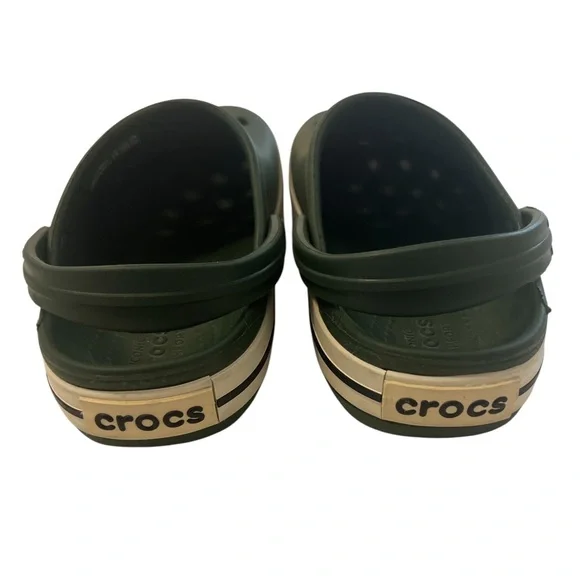 Crocs Crocband Slip On Clogs Forest Green Shoes Size c11 c 11 Little Kids Boys - Picture 7 of 10